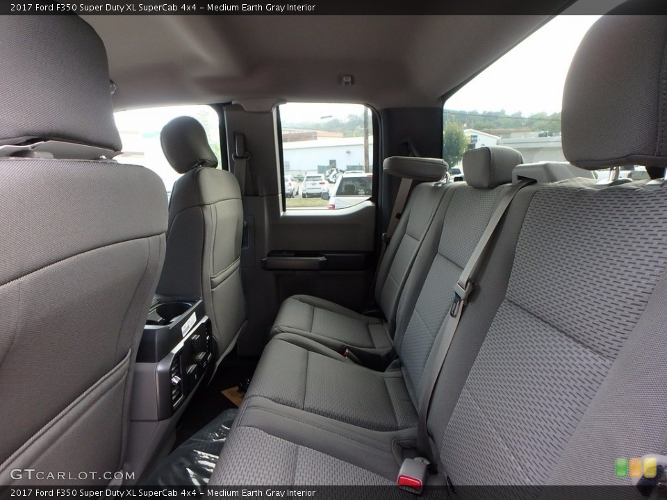 Medium Earth Gray Interior Rear Seat for the 2017 Ford F350 Super Duty XL SuperCab 4x4 #122486795