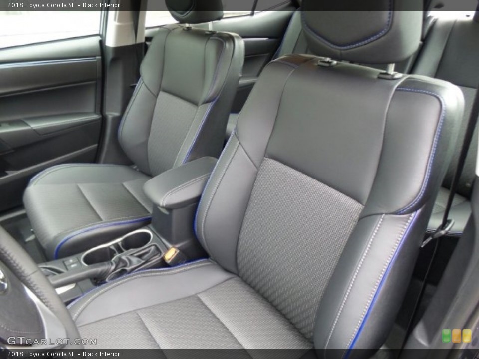 Black Interior Front Seat for the 2018 Toyota Corolla SE #122488322