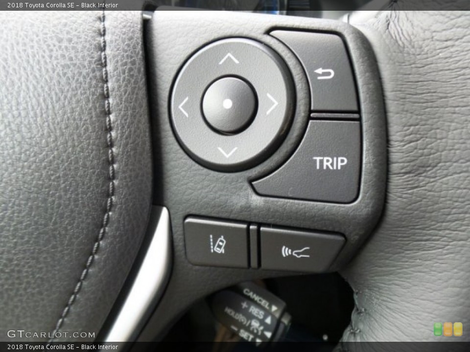 Black Interior Controls for the 2018 Toyota Corolla SE #122488643