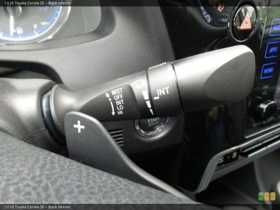 Black Interior Controls for the 2018 Toyota Corolla SE #122488655
