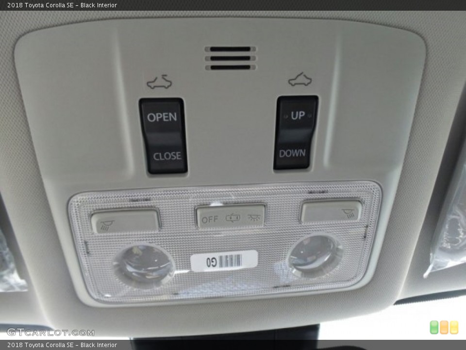 Black Interior Controls for the 2018 Toyota Corolla SE #122488790