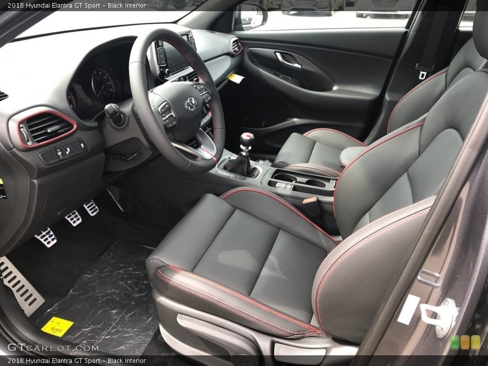 Black Interior Photo for the 2018 Hyundai Elantra GT Sport #122490224