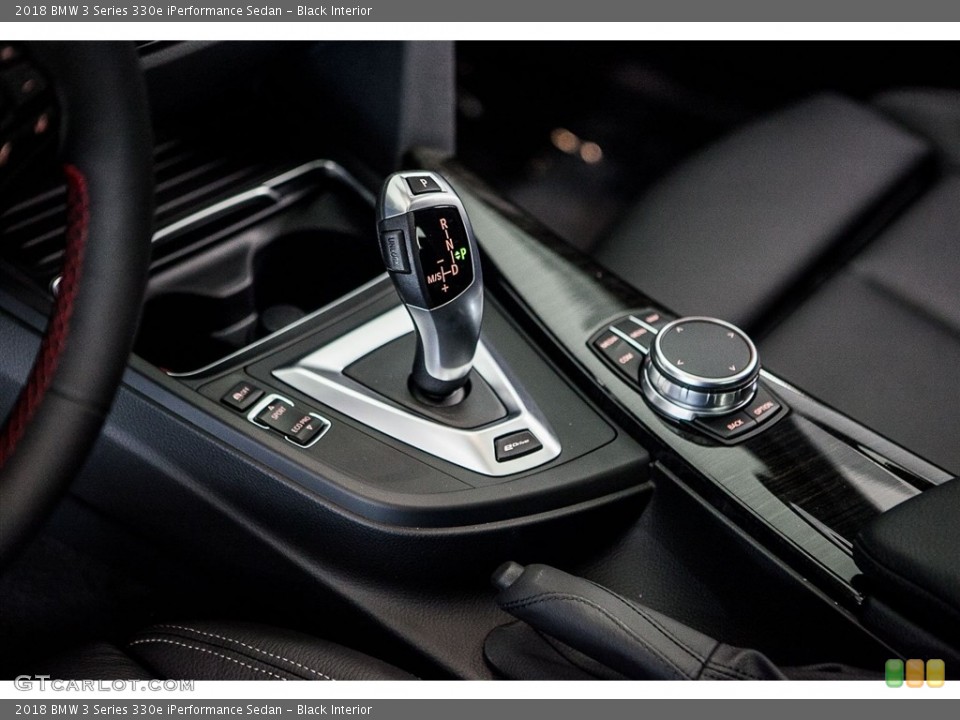 Black Interior Transmission for the 2018 BMW 3 Series 330e iPerformance Sedan #122493530
