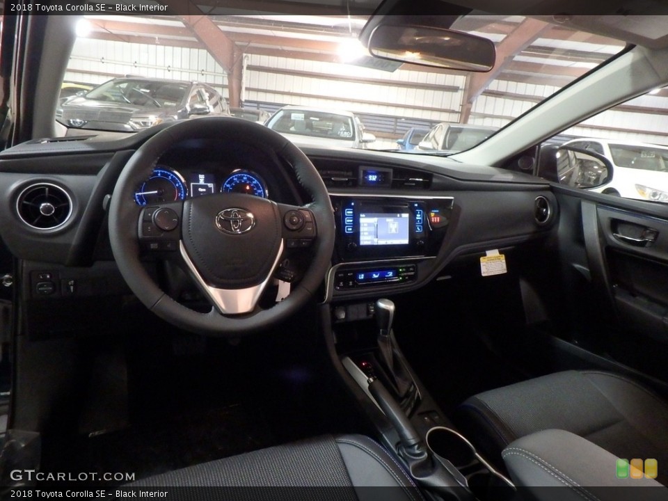 Black Interior Dashboard for the 2018 Toyota Corolla SE #122493966
