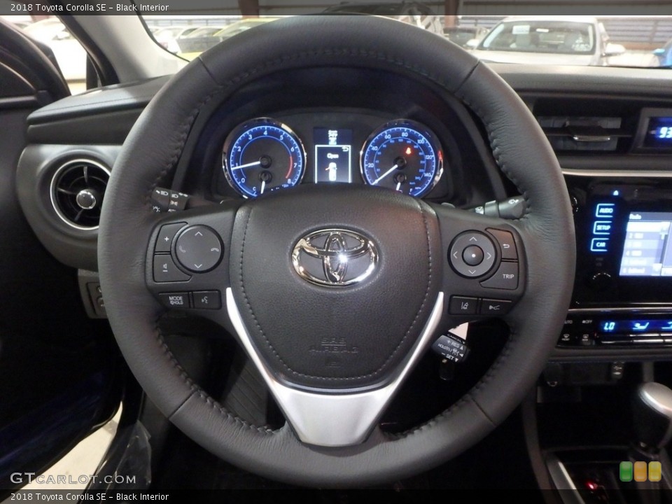 Black Interior Steering Wheel for the 2018 Toyota Corolla SE #122494058