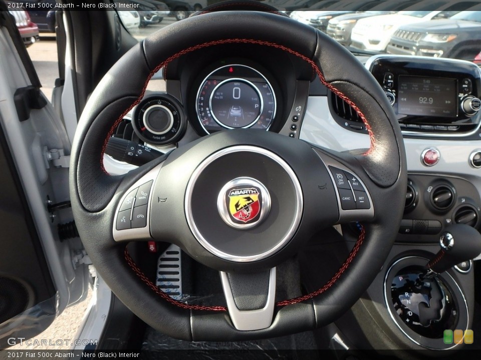 Nero (Black) Interior Steering Wheel for the 2017 Fiat 500c Abarth #122496296