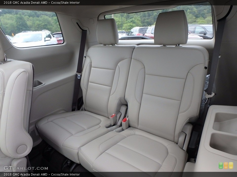 Cocoa/Shale Interior Rear Seat for the 2018 GMC Acadia Denali AWD #122497577