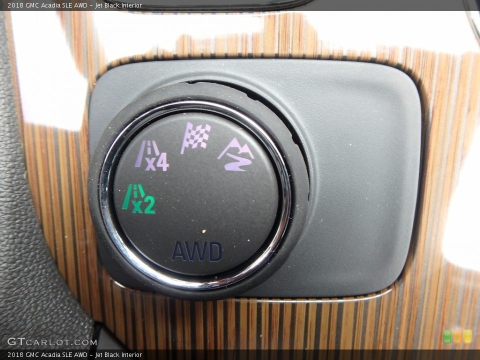 Jet Black Interior Controls for the 2018 GMC Acadia SLE AWD #122497844