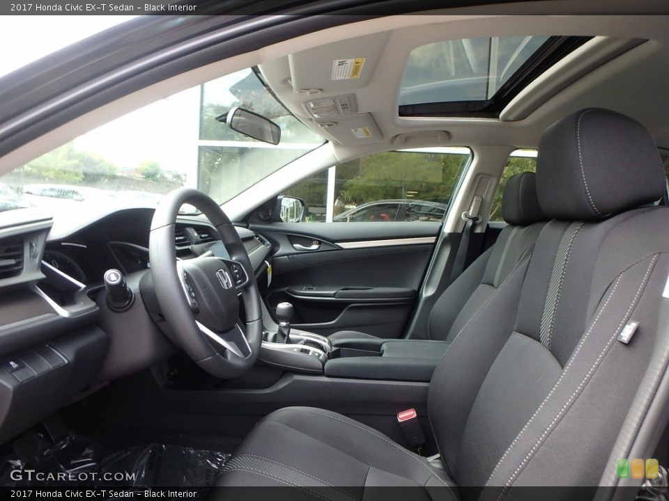 Black Interior Front Seat for the 2017 Honda Civic EX-T Sedan #122501255