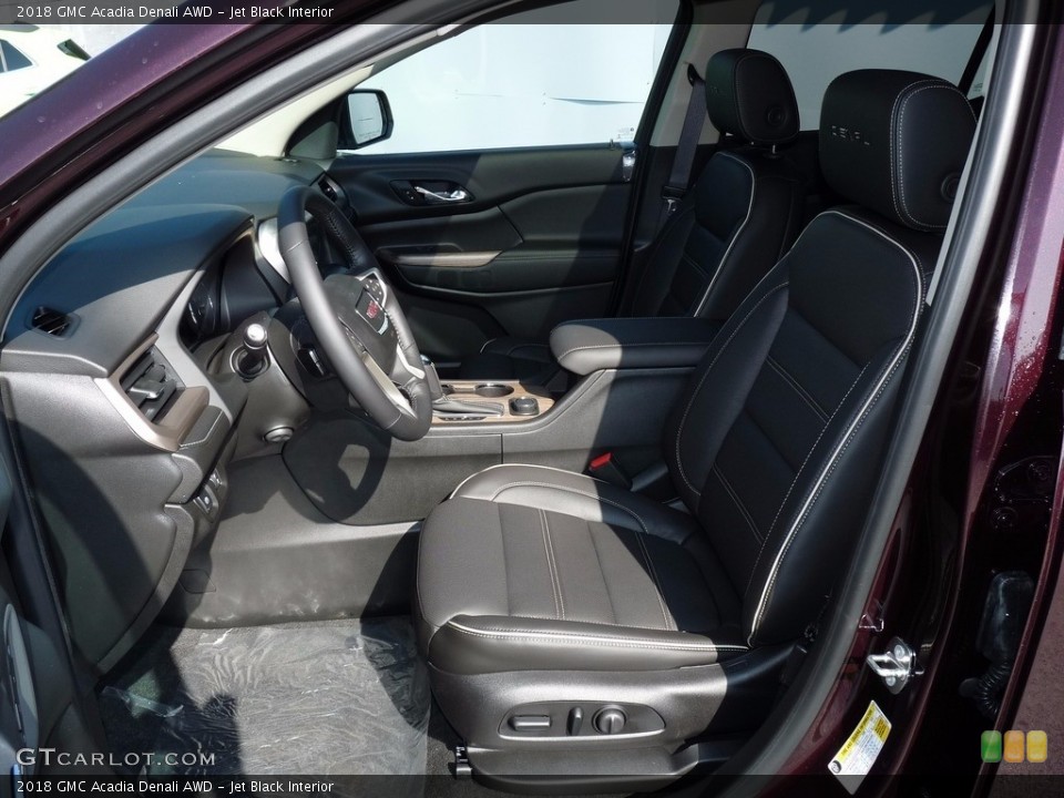 Jet Black Interior Front Seat for the 2018 GMC Acadia Denali AWD #122502662