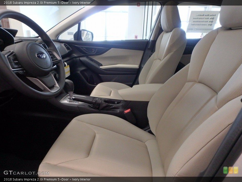 Ivory Interior Photo for the 2018 Subaru Impreza 2.0i Premium 5-Door #122504417