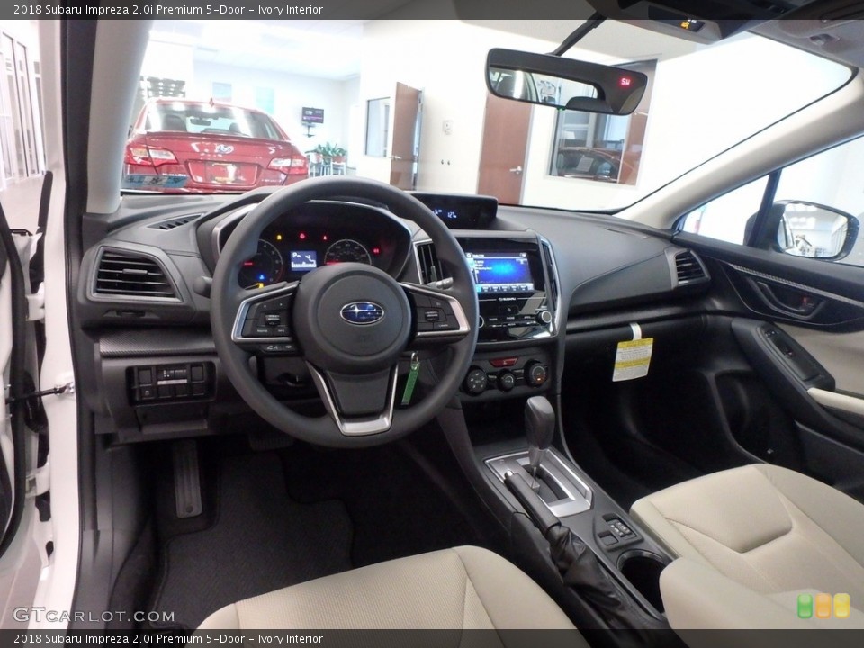 Ivory Interior Photo for the 2018 Subaru Impreza 2.0i Premium 5-Door #122504468