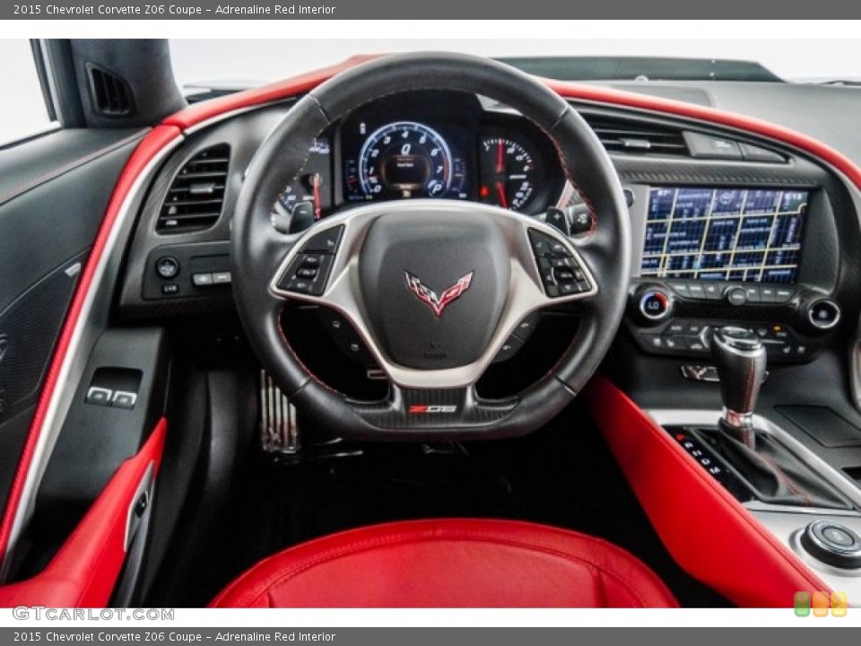 Adrenaline Red Interior Dashboard for the 2015 Chevrolet Corvette Z06 Coupe #122504540