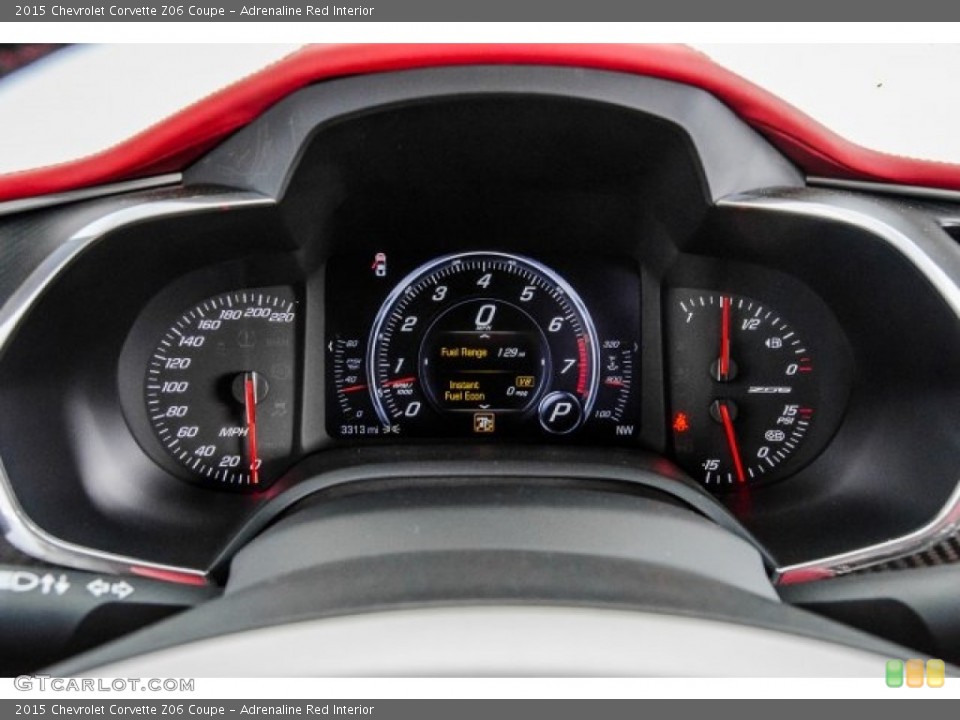 Adrenaline Red Interior Gauges for the 2015 Chevrolet Corvette Z06 Coupe #122504768