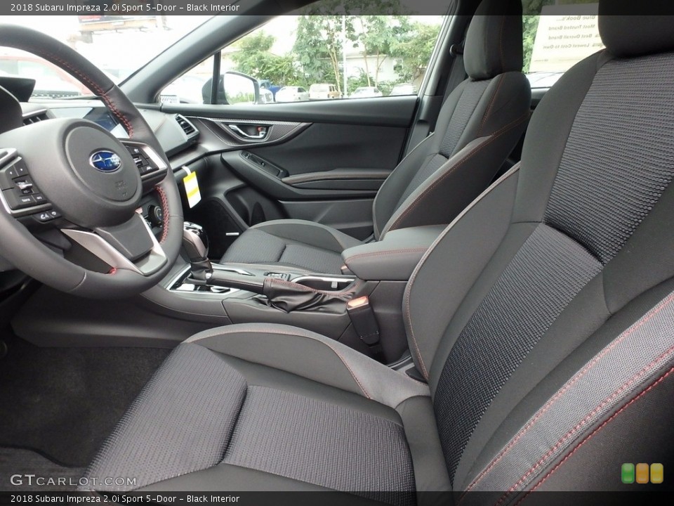 Black Interior Photo for the 2018 Subaru Impreza 2.0i Sport 5-Door #122504987