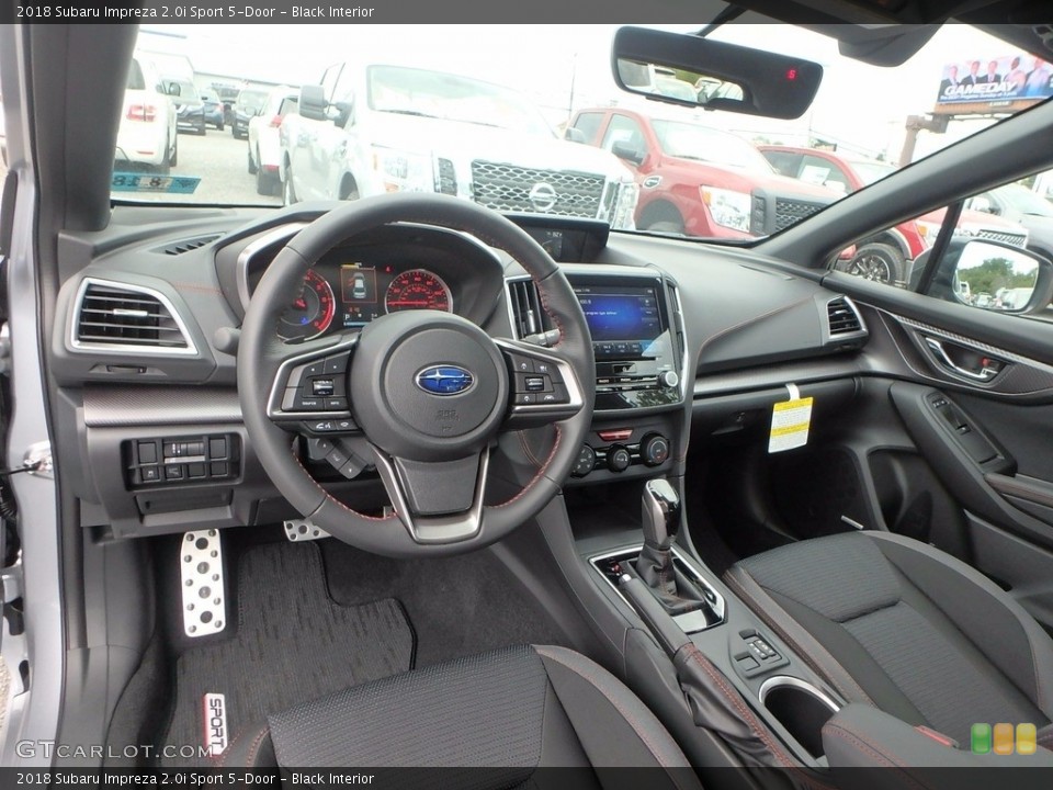Black Interior Photo for the 2018 Subaru Impreza 2.0i Sport 5-Door #122505044