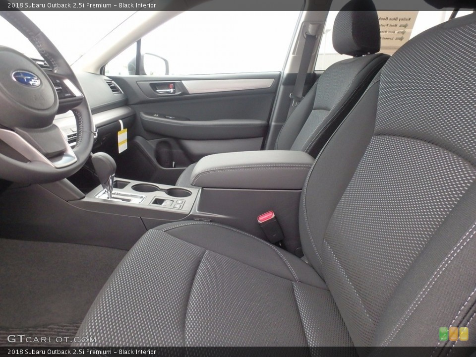 Black Interior Front Seat for the 2018 Subaru Outback 2.5i Premium #122507717