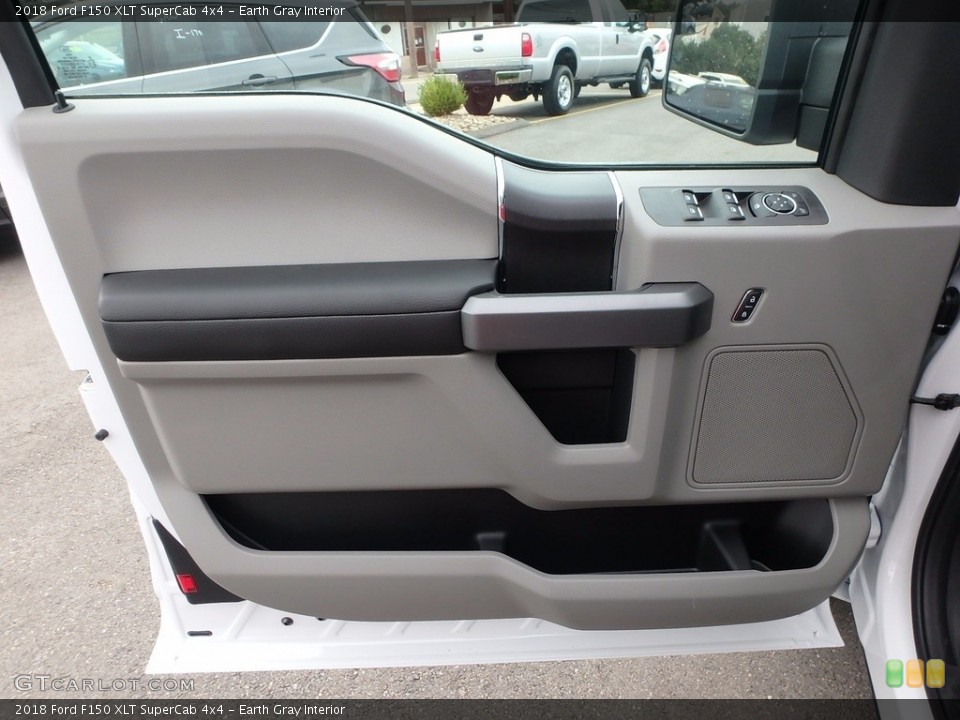 Earth Gray Interior Door Panel for the 2018 Ford F150 XLT SuperCab 4x4 #122507936