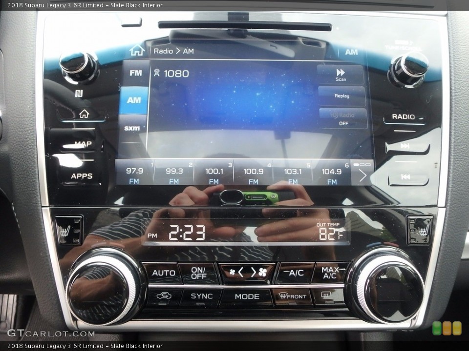 Slate Black Interior Controls for the 2018 Subaru Legacy 3.6R Limited #122508419