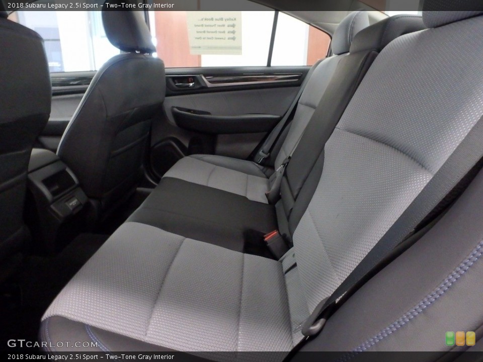 Two-Tone Gray Interior Rear Seat for the 2018 Subaru Legacy 2.5i Sport #122508668