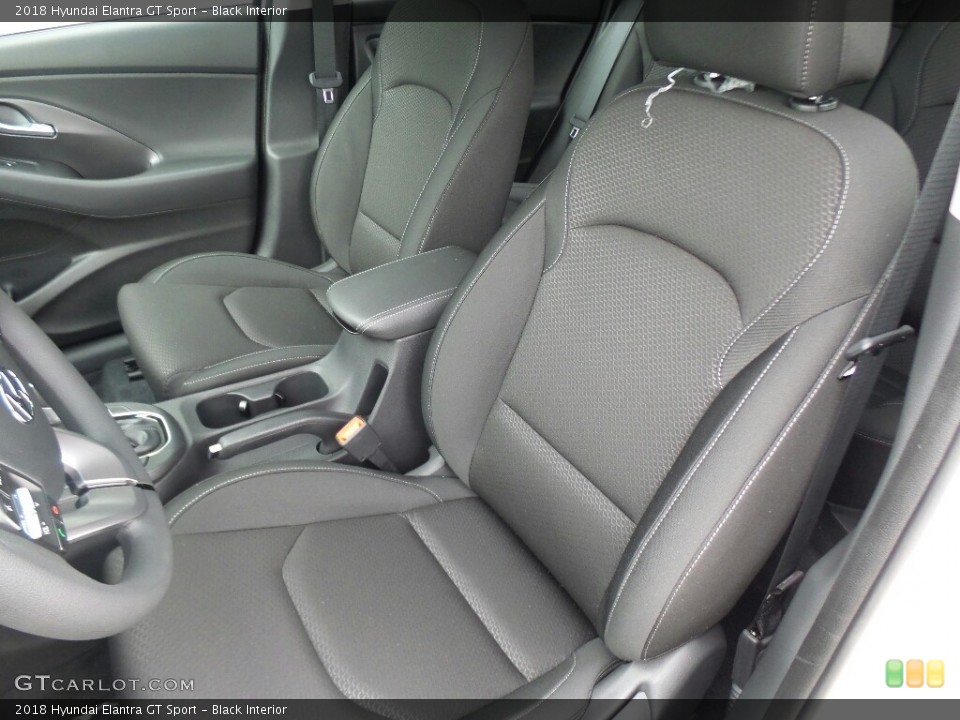 Black Interior Front Seat for the 2018 Hyundai Elantra GT Sport #122515839