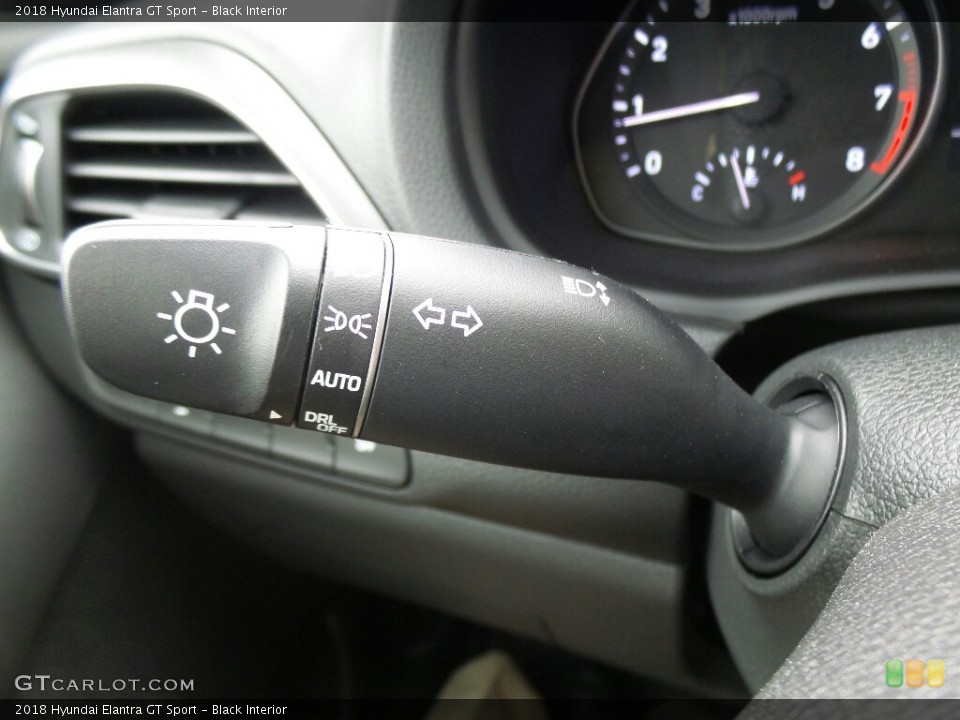 Black Interior Controls for the 2018 Hyundai Elantra GT Sport #122516051