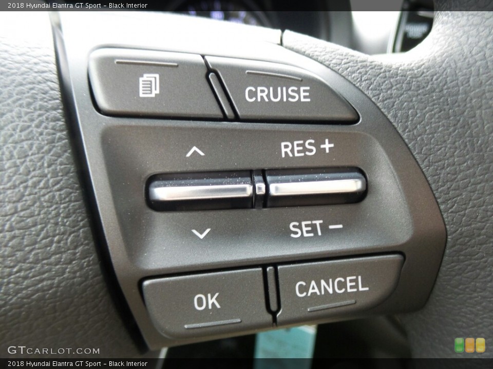 Black Interior Controls for the 2018 Hyundai Elantra GT Sport #122516072