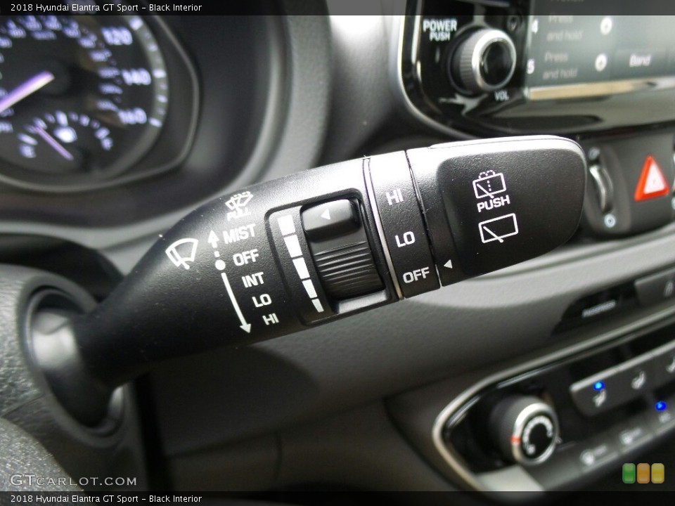 Black Interior Controls for the 2018 Hyundai Elantra GT Sport #122516090