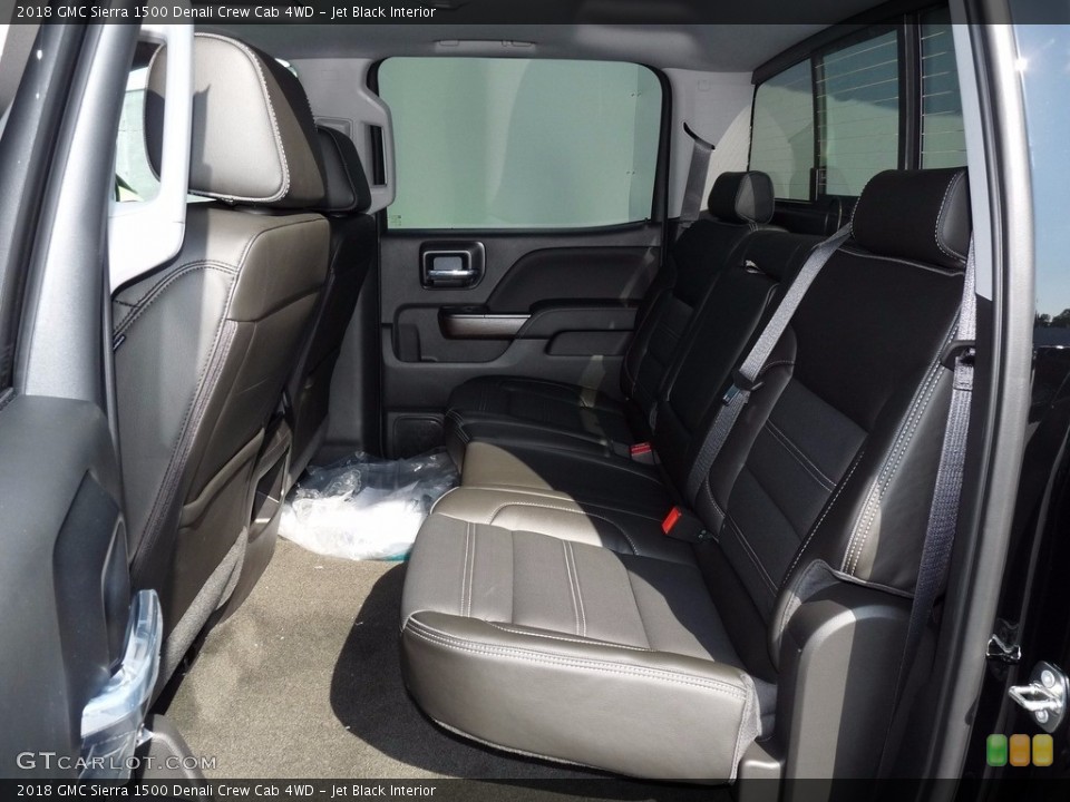 Jet Black Interior Rear Seat for the 2018 GMC Sierra 1500 Denali Crew Cab 4WD #122528998