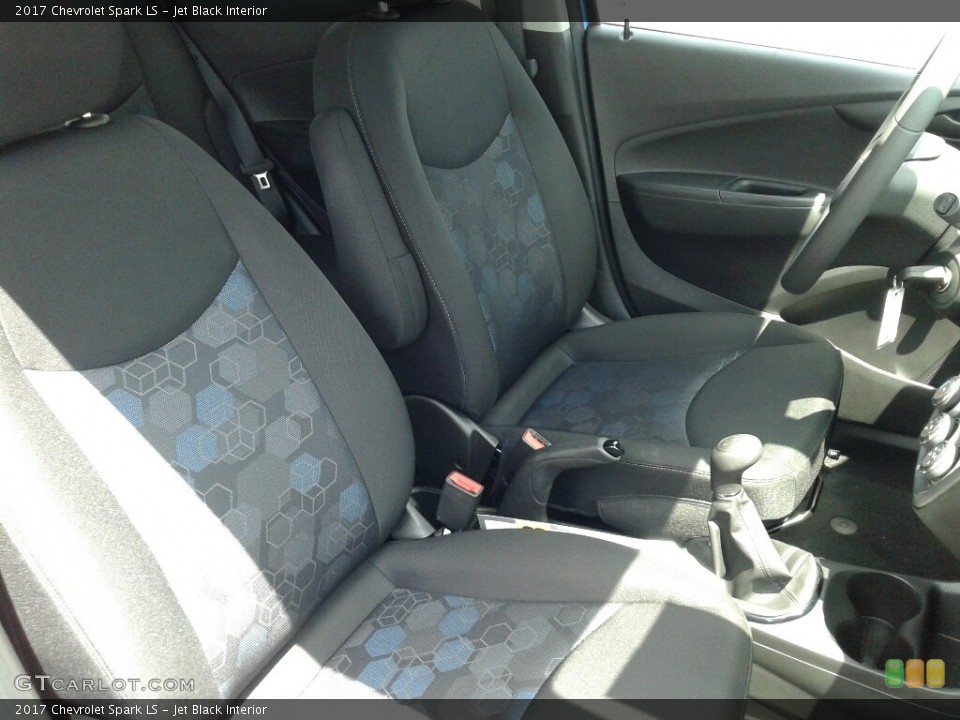 Jet Black Interior Front Seat for the 2017 Chevrolet Spark LS #122535373