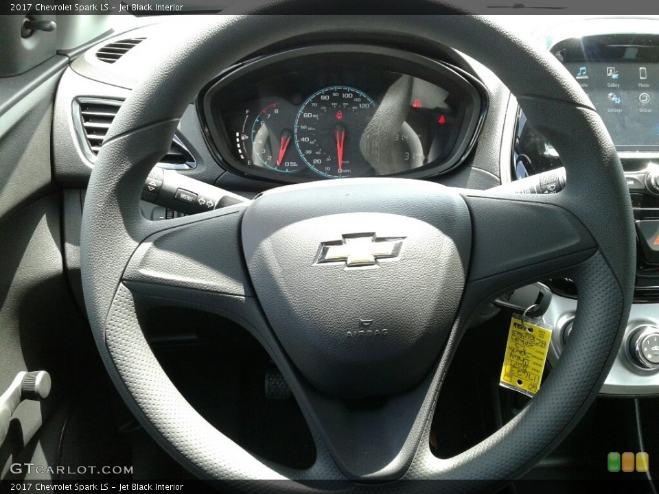 Jet Black Interior Steering Wheel for the 2017 Chevrolet Spark LS #122535430
