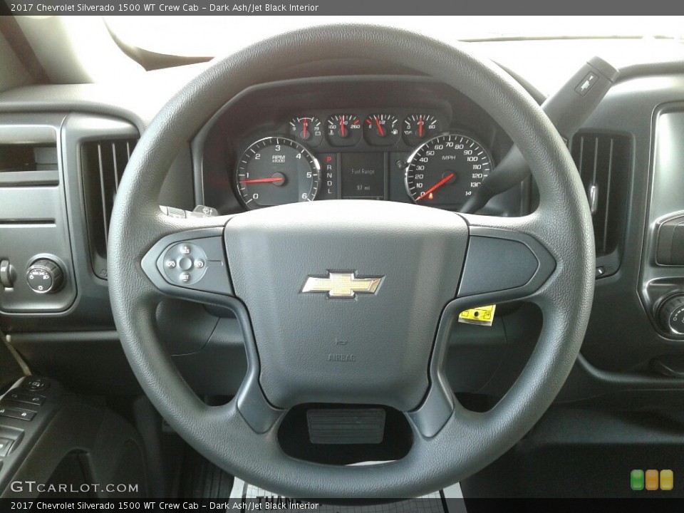 Dark Ash/Jet Black Interior Steering Wheel for the 2017 Chevrolet Silverado 1500 WT Crew Cab #122536942