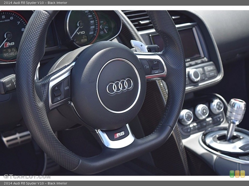 Black Interior Steering Wheel for the 2014 Audi R8 Spyder V10 #122541146