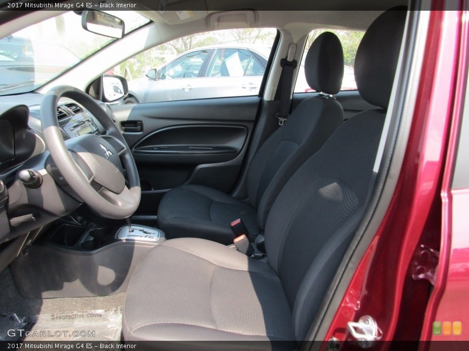 Black Interior Front Seat for the 2017 Mitsubishi Mirage G4 ES #122541195