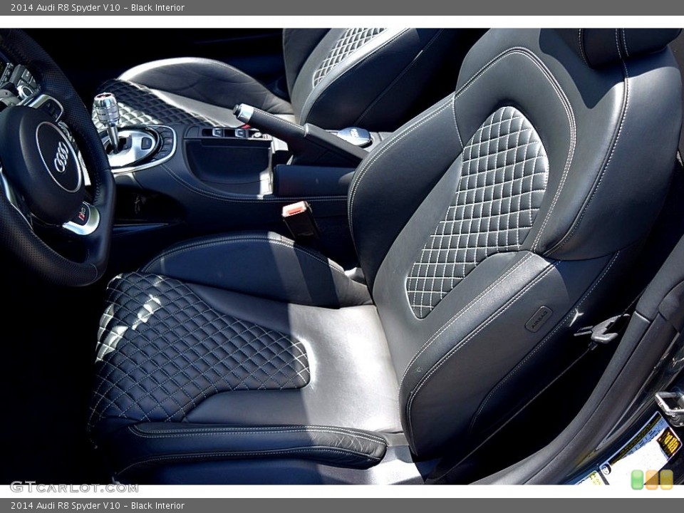 Black Interior Front Seat for the 2014 Audi R8 Spyder V10 #122541212
