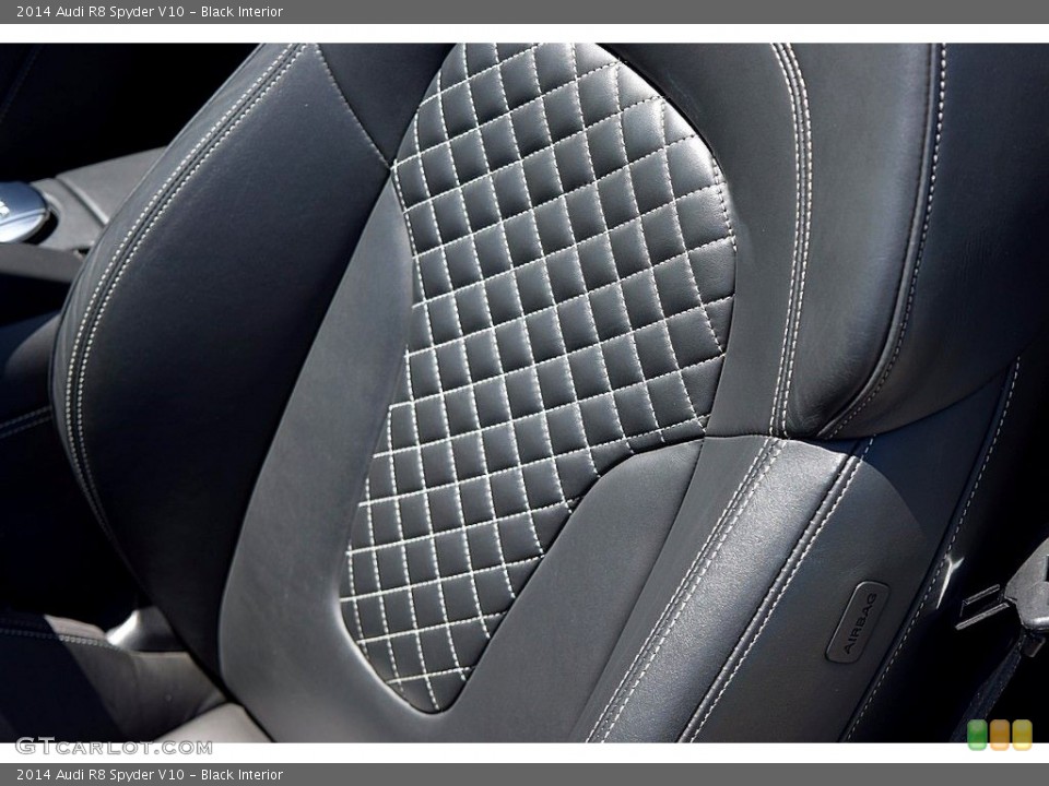 Black Interior Front Seat for the 2014 Audi R8 Spyder V10 #122541225