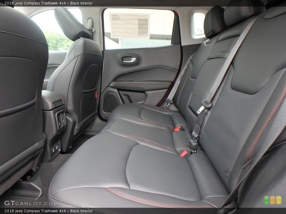 Black Interior Rear Seat for the 2018 Jeep Compass Trailhawk 4x4 #122543436