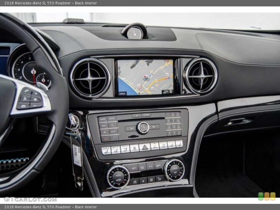 Black Interior Navigation for the 2018 Mercedes-Benz SL 550 Roadster #122544549