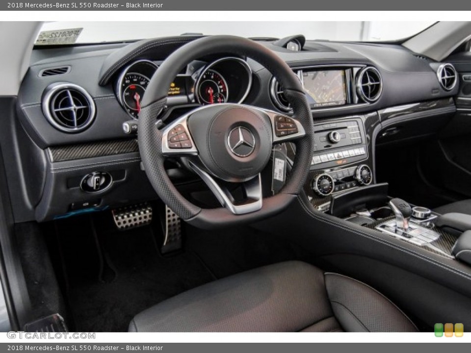 Black Interior Steering Wheel for the 2018 Mercedes-Benz SL 550 Roadster #122544735
