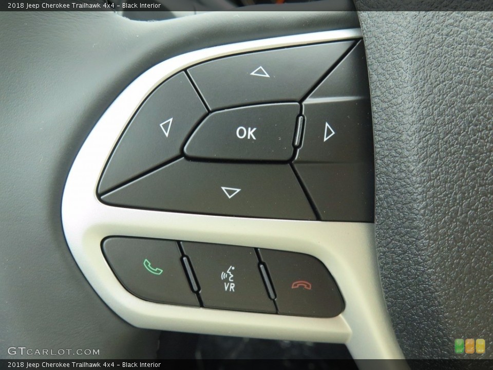 Black Interior Controls for the 2018 Jeep Cherokee Trailhawk 4x4 #122544891