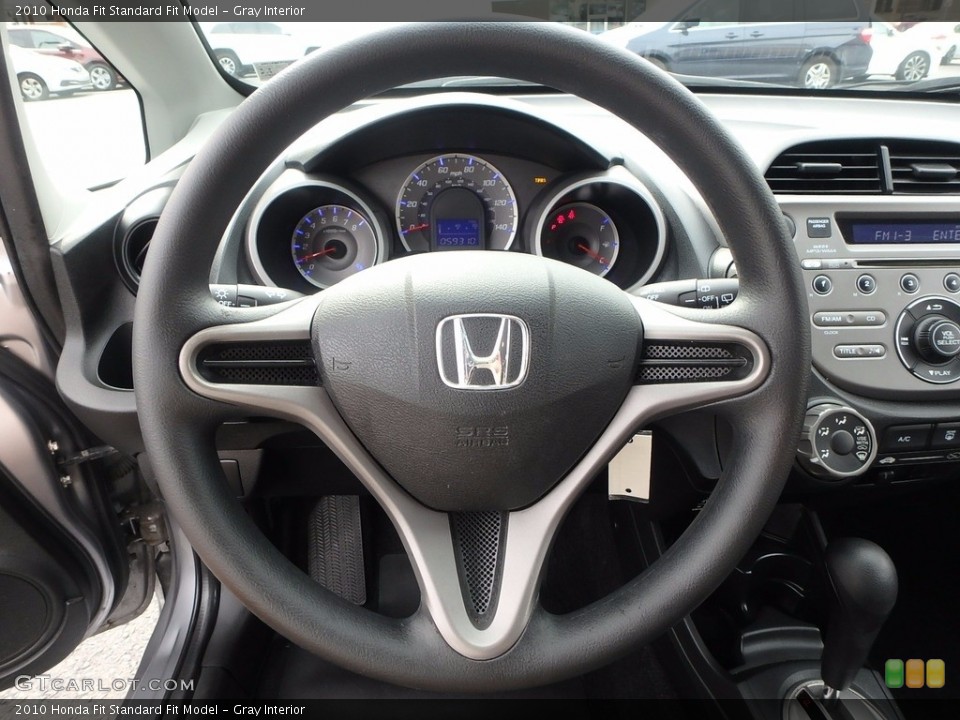 Gray Interior Steering Wheel for the 2010 Honda Fit  #122553117