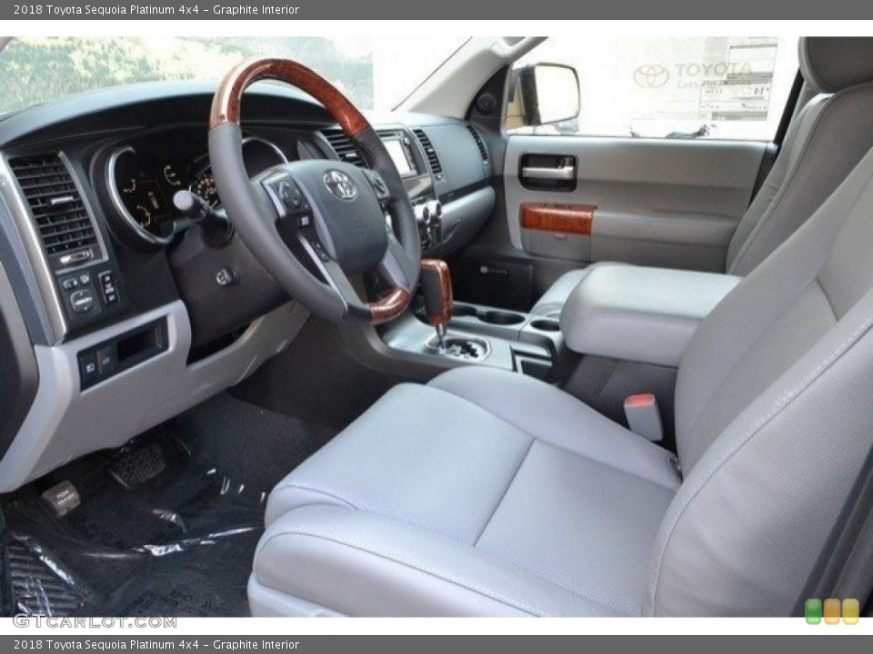 Graphite Interior Photo for the 2018 Toyota Sequoia Platinum 4x4 #122553699