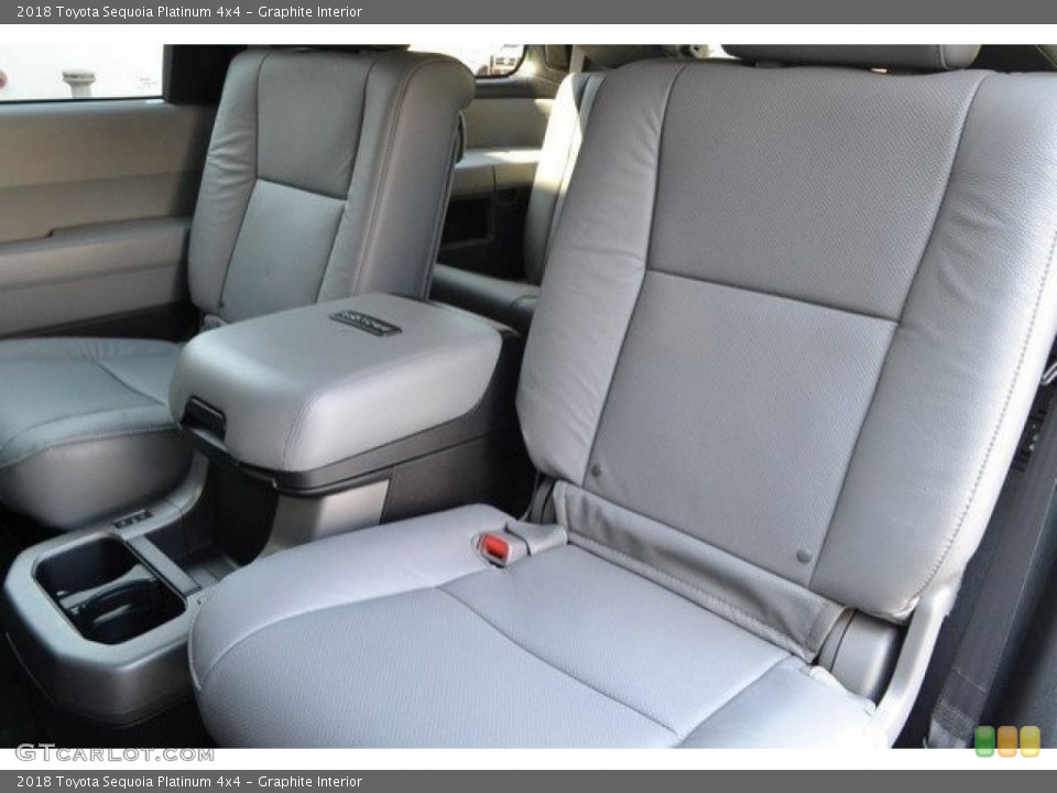 Graphite Interior Rear Seat for the 2018 Toyota Sequoia Platinum 4x4 #122553753