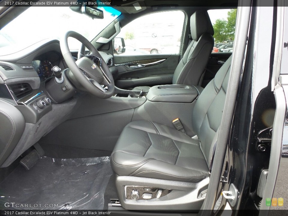 Jet Black Interior Front Seat for the 2017 Cadillac Escalade ESV Platinum 4WD #122559111