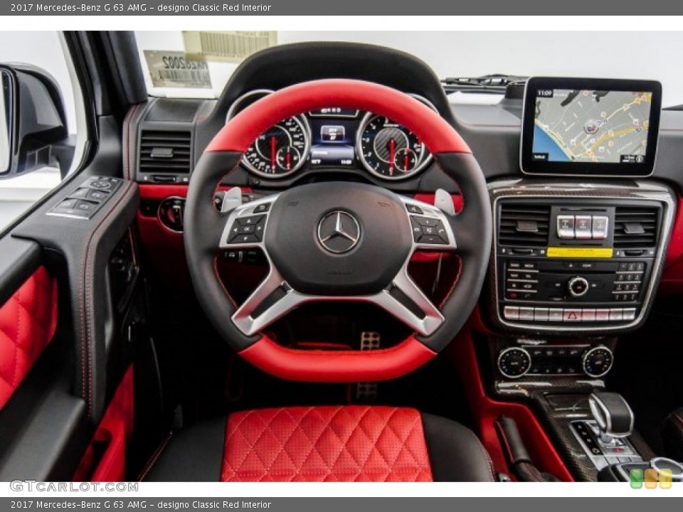 designo Classic Red Interior Dashboard for the 2017 Mercedes-Benz G 63 AMG #122571080