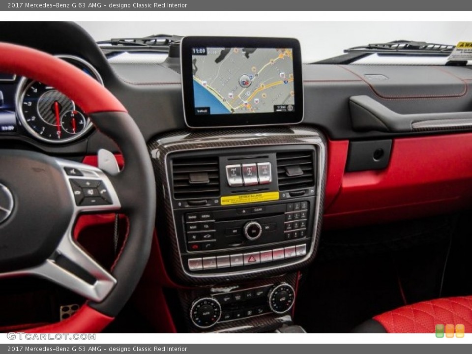 designo Classic Red Interior Controls for the 2017 Mercedes-Benz G 63 AMG #122571098