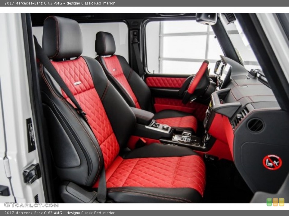 designo Classic Red Interior Front Seat for the 2017 Mercedes-Benz G 63 AMG #122571118