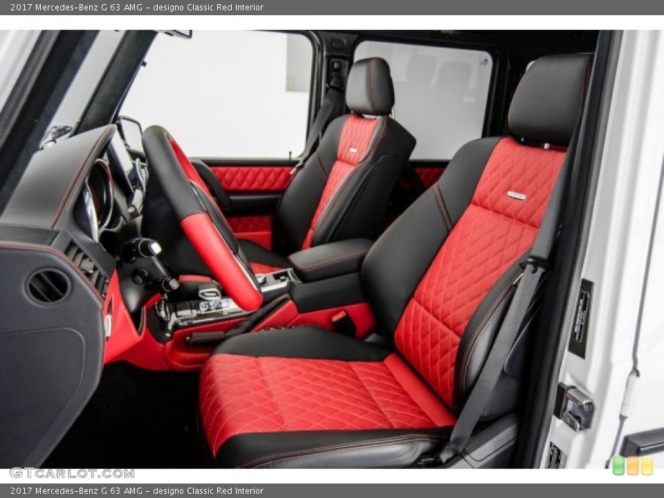 designo Classic Red Interior Photo for the 2017 Mercedes-Benz G 63 AMG #122571290