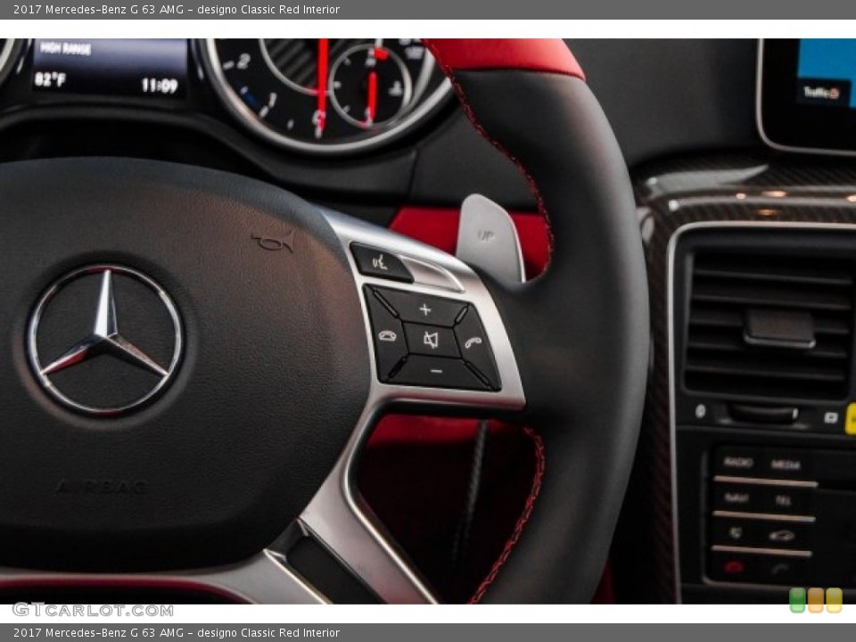 designo Classic Red Interior Controls for the 2017 Mercedes-Benz G 63 AMG #122571359