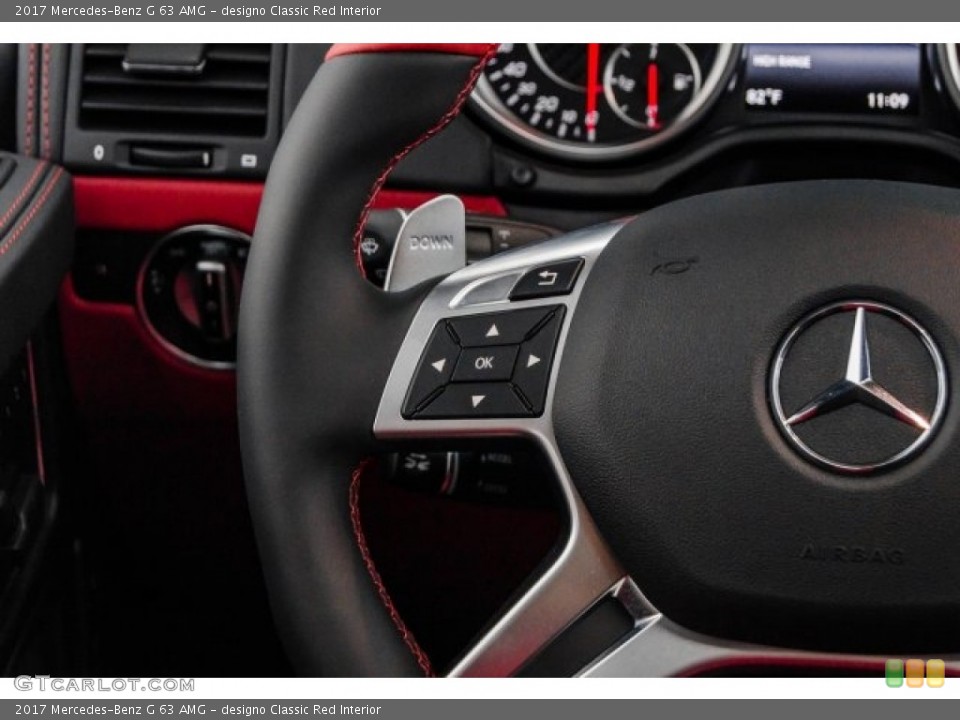 designo Classic Red Interior Controls for the 2017 Mercedes-Benz G 63 AMG #122571370